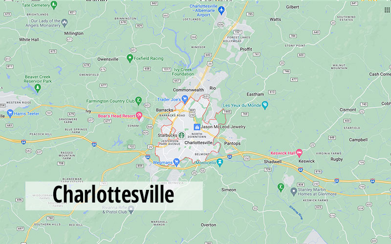 charlottesville map