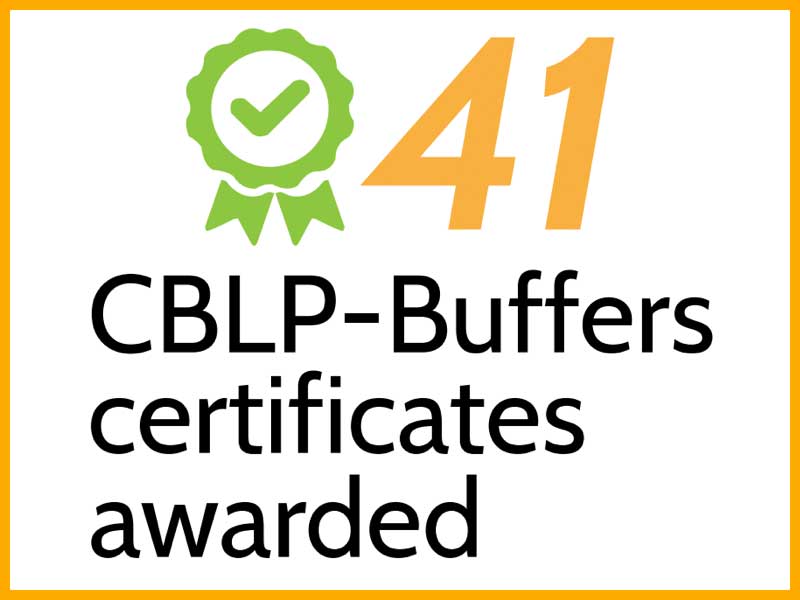 41 CBLP-Buffers certificates awarded